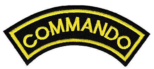 Aufnäher Aufbügler Patch Commando Paintball Spezialeinheit Gamer 3,2 cm / 11,5 cm von Route66Wear