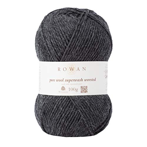 Rowan 9802170-00155 Handstrickgarn, 100% Wolle, Charcoal Grey, onesize Rowan 9802170-00155 Handstrickgarn, 100% Wolle, Charcoal Grey, onesize von Rowan
