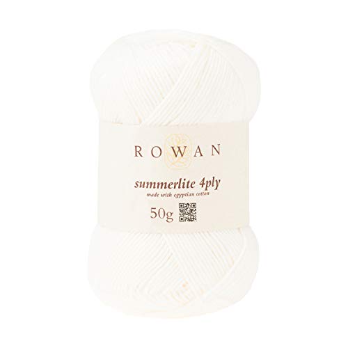 Rowan 9802179-00436 Handstrickgarn, 100% Baumwolle, Ecru, OneSize von Rowan