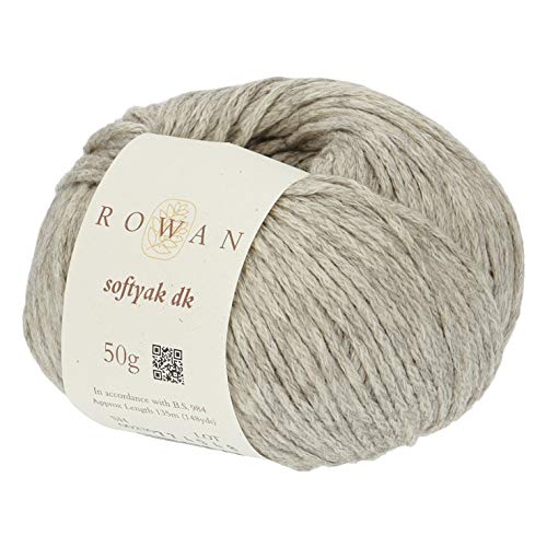 Rowan 9802192-00230 Handstrickgarn, 76% Baumwolle, 15% Yak, 9% Nylon, Cream, OneSize von Rowan