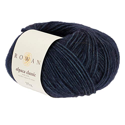 Rowan 9802214-00104 Handstrickgarn, 57% Alpaka, 43% Baumwolle, Eclipse, onesize von Rowan