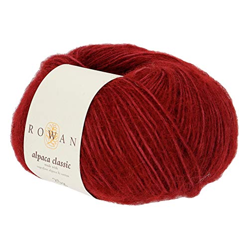 Rowan 9802214-00121 Handstrickgarn, 57% Alpaka, 43% Baumwolle, Dahlia, onesize von Rowan