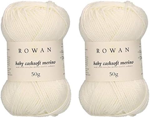 Rowan 9802218-00101 Handstrickgarn, 57% Wolle, 33% Polyacryl, 10% Kaschmir, Snowflake, onesize (Packung mit 2) von Rowan