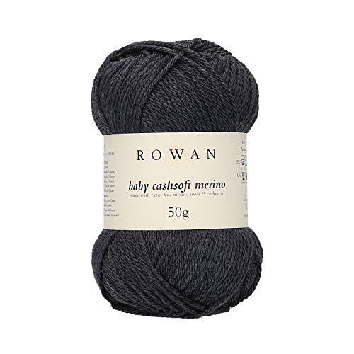 Rowan 9802218-00120 Handstrickgarn, 57% Wolle, 33% Polyacryl, 10% Kaschmir, Anthracite, onesize von Rowan