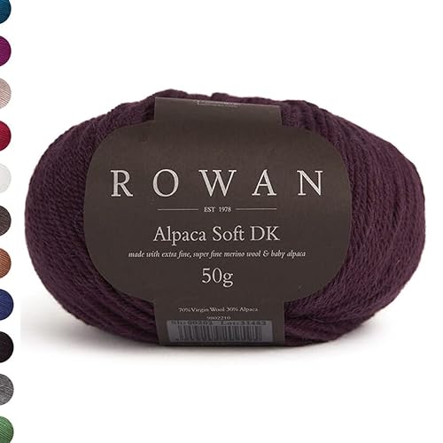 Rowan Alpaca Soft dk | Wolle mit Merinowolle und Baby Alpaka für Nadelstärke 4 mm (230 dark burgundy) von Rowan
