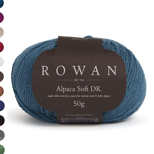 Rowan Alpaca Soft dk | weiche Wolle mit Merinowolle und Baby Alpakawolle für Nadelstärke 4 mm (233 verdigris) von Rowan