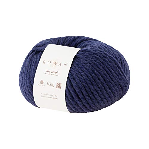 Rowan Handstrickgarne Big Wool, 100g Blue Velvet, 8cm x 15cm x 13cm Z058000-00026 von Rowan