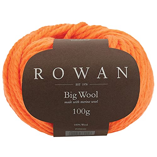 Rowan Wolle Big Wool dicke Merinowolle, Wolle für Nadelstärke 10-15 mm (90 pumpkin) von Rowan