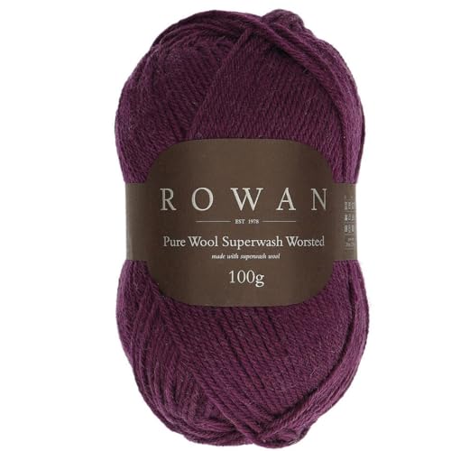 Rowan unkown Handstrickgarn, Wolle, 198 Aubergine, onesize von Rowan