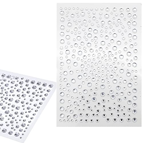 Strass-Aufkleber, 325 Stück, selbstklebende Strass-Aufkleber, Acryl-Kristall-Aufkleber zum Aufkleben für Make-up, Tränen, Strass, DIY, Handwerk, Schmuck, Karneval, Dekoration (verschiedene Größen) Strass-Aufkleber, 325 Stück, selbstklebende Strass-Aufkleber, Acryl-Kristall-Aufkleber zum Aufkleben für Make-up, Tränen, Strass, DIY, Handwerk, Schmuck, Karneval, Dekoration (verschiedene Größen) von Rowwait