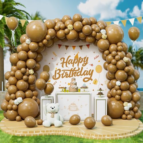 Roxistar Luftballons Braun, 143 Stück 5 10 12 18 Zoll Kaffee Braun Helium Latex Luftballon Barock Braun Khaki Ballonbogen Girlande Kit für Kinder Deko Geburtstag Babyparty Hochzeit Taufe Dekorationen Roxistar Luftballons Braun, 143 Stück 5 10 12 18 Zoll Kaffee Braun Helium Latex Luftballon Barock Braun Khaki Ballonbogen Girlande Kit für Kinder Deko Geburtstag Babyparty Hochzeit Taufe Dekorationen von Roxistar