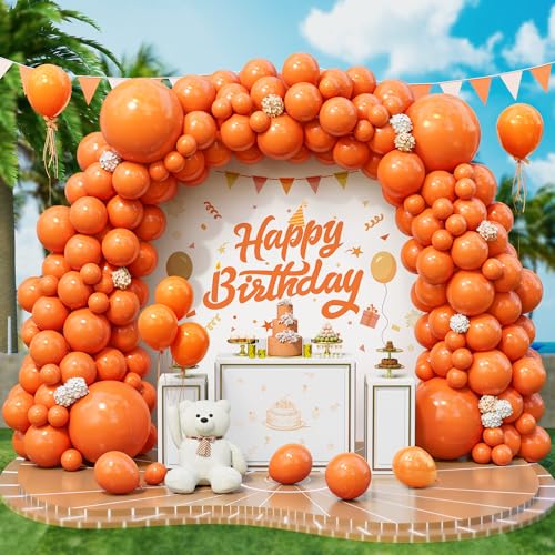 Roxistar Luftballons Orange, 143 Stück 5 10 12 18 Zoll Orange Helium Latex Luftballon Ballonbogen Girlande Kit für Männer Frauen Jungen Geburtstag Party Halloween Hochzeit Picknick Brautdusche Deko Roxistar Luftballons Orange, 143 Stück 5 10 12 18 Zoll Orange Helium Latex Luftballon Ballonbogen Girlande Kit für Männer Frauen Jungen Geburtstag Party Halloween Hochzeit Picknick Brautdusche Deko von Roxistar