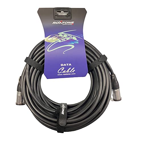 Roxtone Geschirmtes Cat 6A S/FTP Kabel mit EtherCon auf Ethercon RJ45 Stecker (15 m) von Roxtone