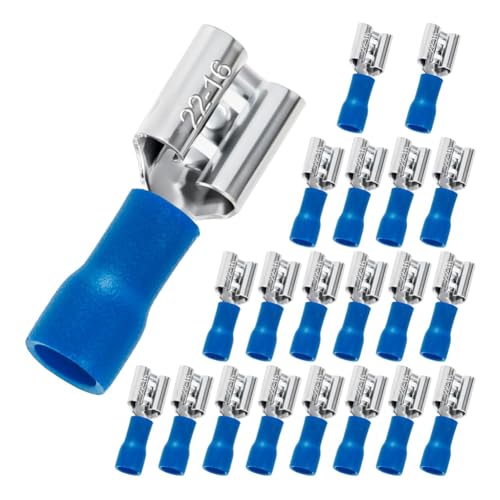 Roxvue 1/4" Female Spade Connectors Steckverbinder Combo-Kit Weibliche Elektrische Crimp-Klemmen, 22-16 AWG Roxvue 1/4" Female Spade Connectors Steckverbinder Combo-Kit Weibliche Elektrische Crimp-Klemmen, 22-16 AWG von Roxvue