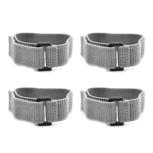 Roxvue 4 Stück Graues Elastisches Band mit Schnalle für Modellflugzeuge, Drohnenzubehör 1x12,5 (25 mm X 320 mm) von Roxvue