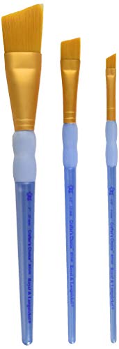 Royal Brush Crafter's Choice Gold Taklon Pinsel-Set, 3 Stück, klein bis mittel von Royal
