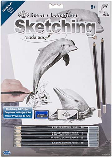 Royal Brush Sketching Made Easy Kit 22,9 x 30,5 cm Delfine von Royal Brush
