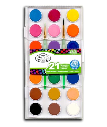 Water Color Paint Set 21 Colors + 2 Brushes von G.T. Luscombe Company, Inc.