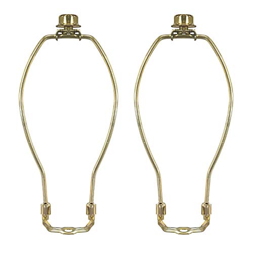 Royal Designs Lampen-Harfe, Endstück und Lampen-Harfenhalter-Set, Messing poliert, poliertes Messing, 12 in von Royal Designs, Inc
