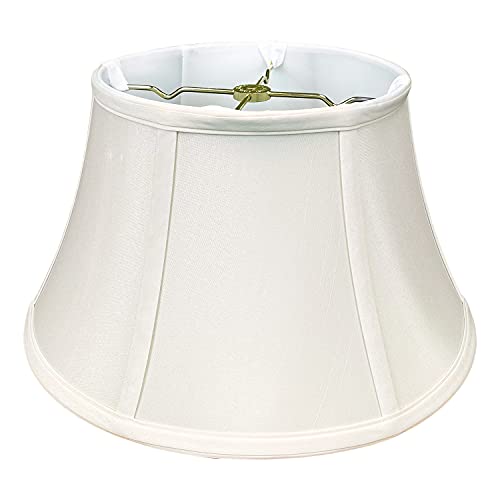 Royal Designs Lampenschirm, flache Trommelkugel, Billiotte, weiß, 13 x 19 x 11.25 von Royal Designs, Inc.