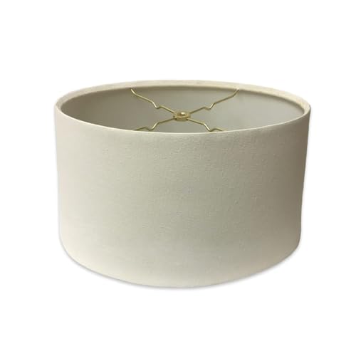 Royal Designs Lampenschirm, oval, Hardcover, flach, Linen Eggshell, 12 x 14 x 8.5 von Royal Designs, Inc.