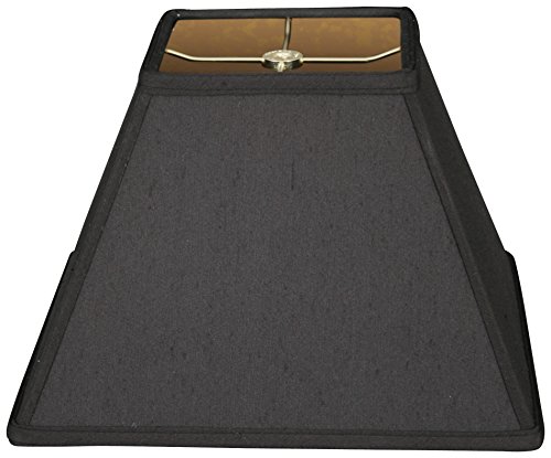 Royal Designs Lampenschirm, quadratisch, Hardcover, Schwarz, 12,7 x 25,4 x 18,25 cm von Royal Designs, Inc.