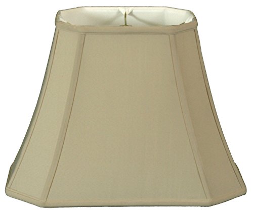 Royal Designs Lampenschirm, rechteckig, geschnitten, Beige – (7 x 9) x (10,25 x 16) x 12,25 cm von Royal Designs, Inc