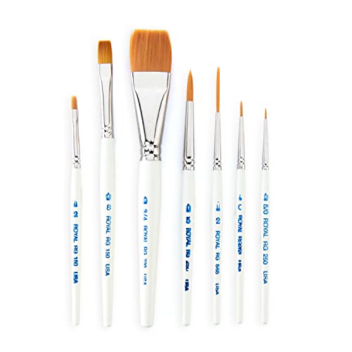 Royal Gold Royal und Langnickel ultrakurz Griff Pinsel-Set, Anfänger Sorte, 7-teilig Royal Gold Royal und Langnickel ultrakurz Griff Pinsel-Set, Anfänger Sorte, 7-teilig von Royal Gold