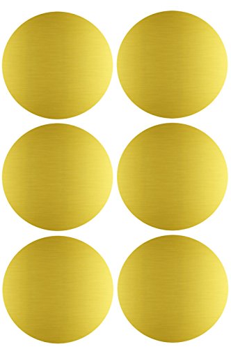 Aufkleber Gold 50 mm runde Etiketten – 5 cm Sticker 72 Stück von Royal Green von Royal Green