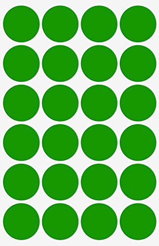 Aufkleber Grün 25 mm runde Etiketten – 2,5 cm Klebepunkte 360 Stück von Royal Green von Royal Green