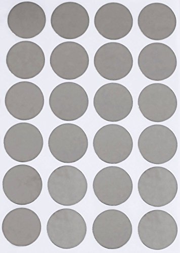 Aufkleber Metallic Silber 25 mm runde Klebepunkte – 2,5 cm Sticker 120 von Royal Green von Royal Green