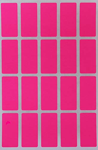 Aufkleber Neon Pink 40 mm x 19 mm Aufkleber - 4 cm x 1,9 cm viereckige Etiketten 1000 Stück von Royal Green Aufkleber Neon Pink 40 mm x 19 mm Aufkleber - 4 cm x 1,9 cm viereckige Etiketten 1000 Stück von Royal Green von Royal Green