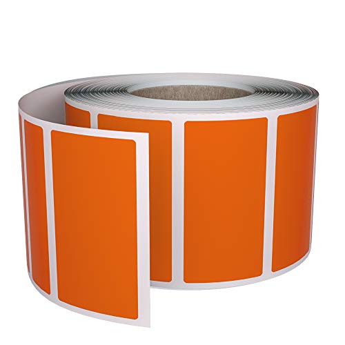 Aufkleber Orange 40 x 19 mm Etiketten – 4 x 1,9 cm Sticker 500 Stück von Royal Green von Royal Green