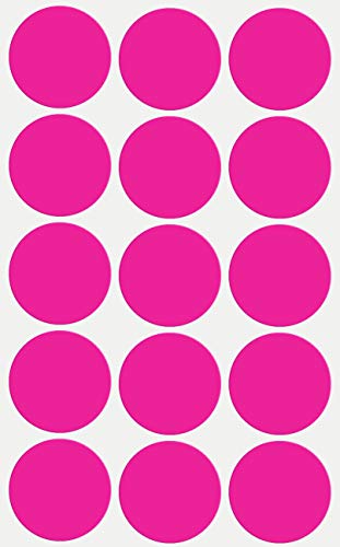 Aufkleber Pink 30 mm Etiketten – 3 cm Sticker 75 Stück von Royal Green von Royal Green