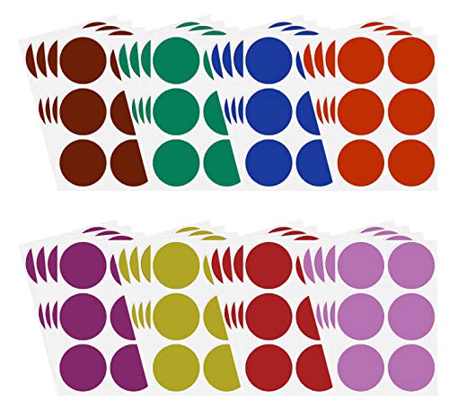 Bunte Sticker 50 mm runde Aufkleber – 5 cm Sticker 192 Stück von Royal Green Bunte Sticker 50 mm runde Aufkleber – 5 cm Sticker 192 Stück von Royal Green von Royal Green