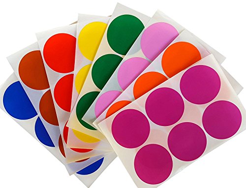 Bunte Sticker 50 mm runde Aufkleber – 5 cm Sticker 384 Stück von Royal Green Bunte Sticker 50 mm runde Aufkleber – 5 cm Sticker 384 Stück von Royal Green von Royal Green