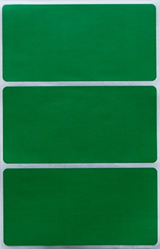 Etiketten 102 mm x 41 mm rechteckige Sticker – Größe 10,2 cm x 4,1 cm viereckige Aufkleber Vorteilspack von Royal Green (Grün, 150) von Royal Green