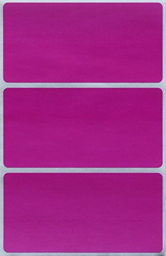 Etiketten 102 mm x 41 mm rechteckige Sticker – Größe 10,2 cm x 4,1 cm viereckige Aufkleber Vorteilspack von Royal Green (Purple, 150) von Royal Green