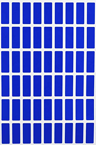 Etiketten Blau 25 mm x 10 mm rechteckige Sticker – 2,5 cm x 1 cm viereckige Aufkleber 270 Stück von Royal Green von Royal Green