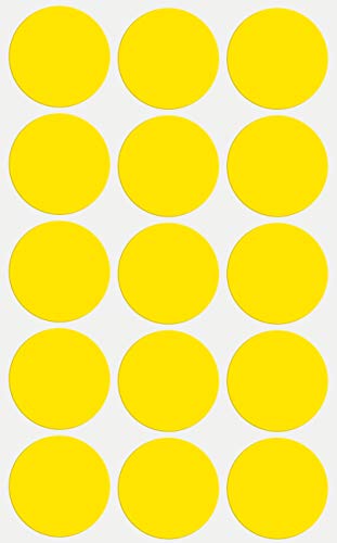 Etiketten Gelb 30 mm Sticker – in verschiedenen Farben Größe 3 cm Aufkleber 225 Vorteilspack von Royal Green von Royal Green