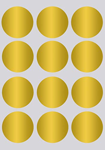 Etiketten Gold 38mm Aufkleber – Sticker zur Farbcodierung Größe 3,8cm Klebepunkte 180 Vorteilspack von Royal Green von Royal Green