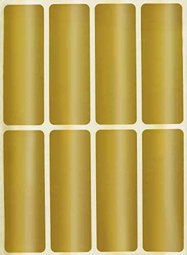 Etiketten Gold 76 mm x 25 mm Sticker – 7,5 cm x 2,5 cm viereckige Aufkleber 120 Stück von Royal Green Etiketten Gold 76 mm x 25 mm Sticker – 7,5 cm x 2,5 cm viereckige Aufkleber 120 Stück von Royal Green von Royal Green