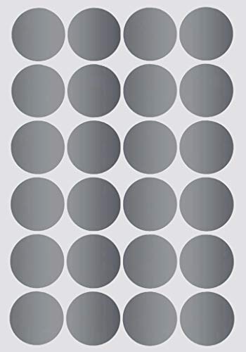 Etiketten Metallic Silber 25 mm runde Klebepunkte – in 2,5 cm Aufkleber 360 von Royal Green Etiketten Metallic Silber 25 mm runde Klebepunkte – in 2,5 cm Aufkleber 360 von Royal Green von Royal Green