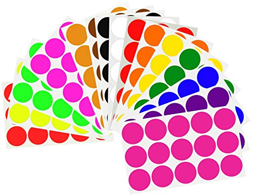 Etiketten Neon Bunt 30 mm Sticker – in verschiedenen Farben Größe 3 cm Etiketten 300 Vorteilspack von Royal Green Etiketten Neon Bunt 30 mm Sticker – in verschiedenen Farben Größe 3 cm Etiketten 300 Vorteilspack von Royal Green von Royal Green