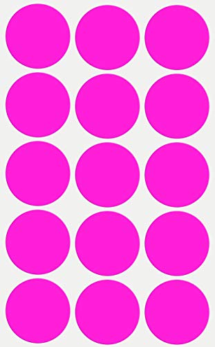 Etiketten Neon Pink 30 mm Aufkleber – 3 cm Klebepunkte 225 Stück von Royal Green von Royal Green