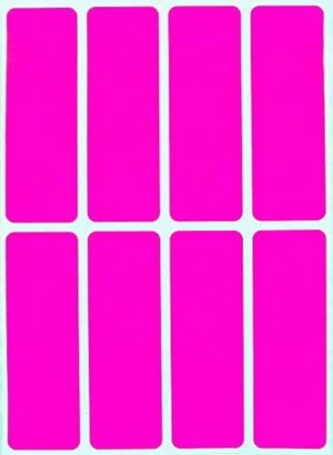 Etiketten Neon Pink 76 mm x 25 mm Sticker – 7,5 cm x 2,5 cm viereckige Aufkleber 120 Stück von Royal Green von Royal Green