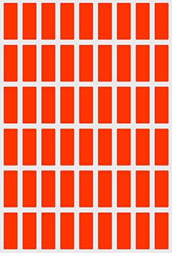 Etiketten Neon Rot 25 mm x 10 mm Aufkleber – 2,5 cm x 1 cm viereckige Sticker 270 Stück von Royal Green Etiketten Neon Rot 25 mm x 10 mm Aufkleber – 2,5 cm x 1 cm viereckige Sticker 270 Stück von Royal Green von Royal Green