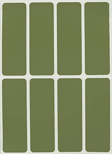 Etiketten Olivgrün 76 mm x 25 mm Sticker – 7,5 cm x 2,5 cm viereckige Aufkleber 120 Stück von Royal Green von Royal Green