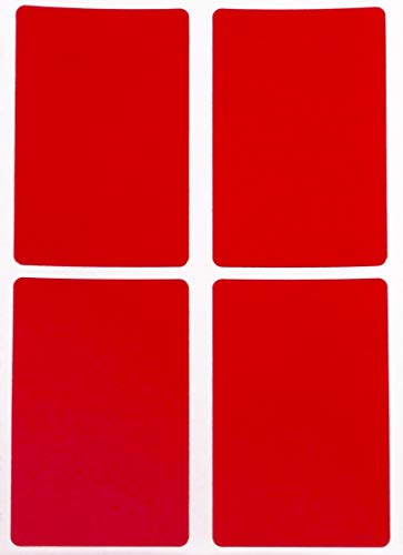 Etiketten Rot 75 mm x 50 mm rechteckige Sticker – Größe 7,5 cm x 5 cm viereckige Aufkleber 60 Vorteilspack von Royal Green von Royal Green