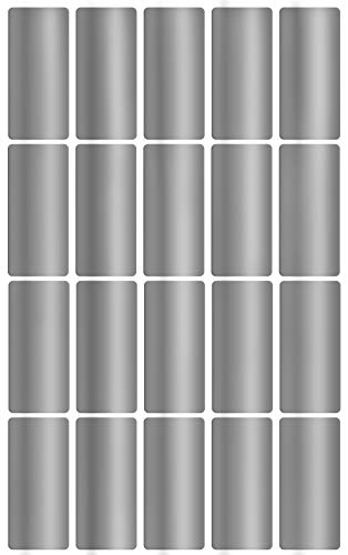 Etiketten Silber 40 mm x 19 mm Sticker - 4 cm x 1,9 cm viereckige Aufkleber 300 Stück von Royal Green Etiketten Silber 40 mm x 19 mm Sticker - 4 cm x 1,9 cm viereckige Aufkleber 300 Stück von Royal Green von Royal Green